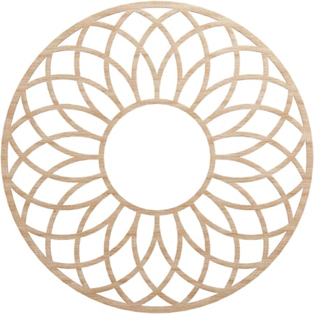 Ekena Millwork Cannes Wood Fretwork Pierced Ceiling Medallion, Alder, 40"OD x 13 5/8"ID x 3/8"T CMWP40X40X0375CNAL